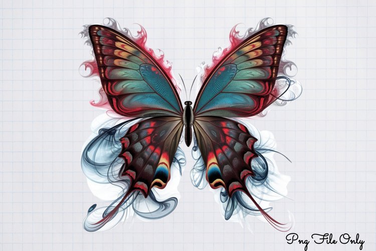 Smoke Butterflies Clipart PNG
