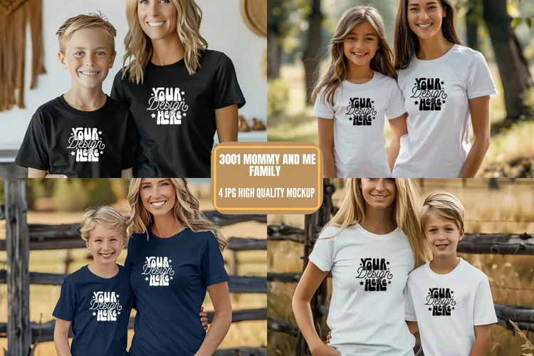 3001 Mommy and Me Family Mockup, Mommy And Me