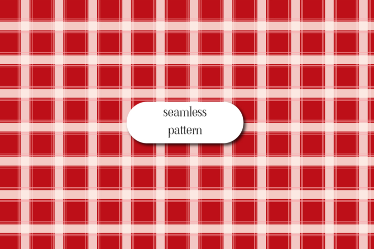 Red Plaid Seamless Valentine Checkered Pattern