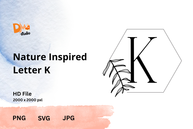Leaf Monogram Svg Image 16
