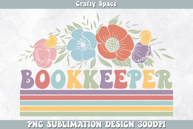 Bookkeeper PNG | Bookkeeper Sublimation example image 1