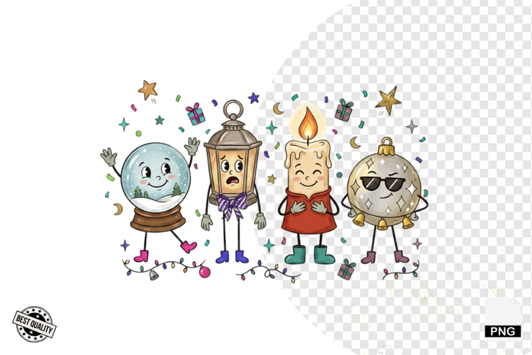 Cartoonish Christmas Clipart