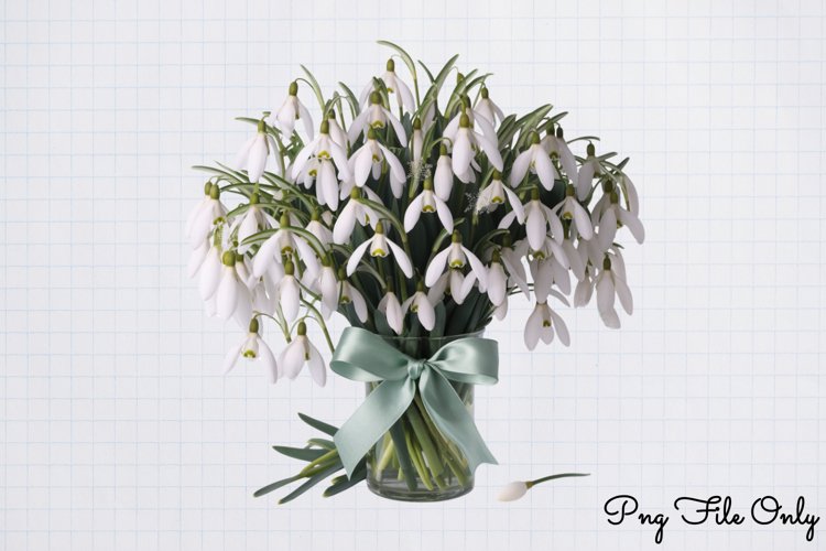 Snowdrops Clipart PNG
