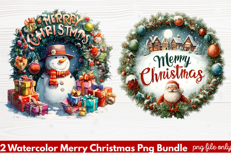 Christmas Watercolor Clipart Image 5