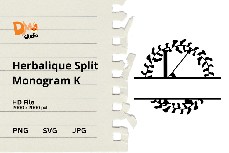 Floral Monogram Letter Svg Image 5