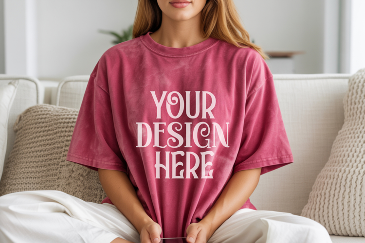 Berry Comfort Colors 1717 T-shirt Mockups,1717 Mockups