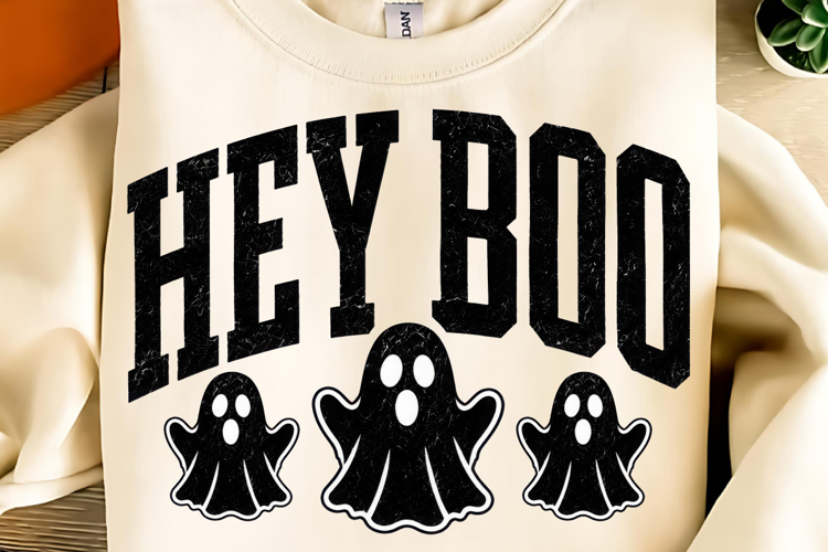 Hey Boo PNG, Halloween PNG, Halloween Sign, Boo Ghost PNG