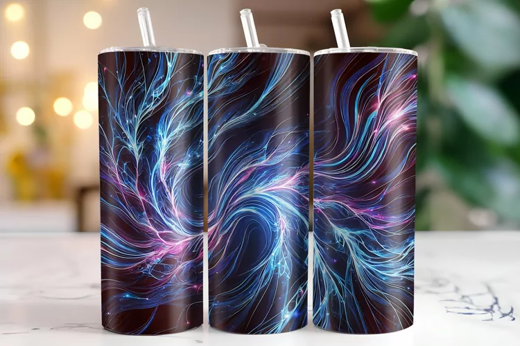 Abstract Waves Tumbler Wrap | Sublimation | Tumblers