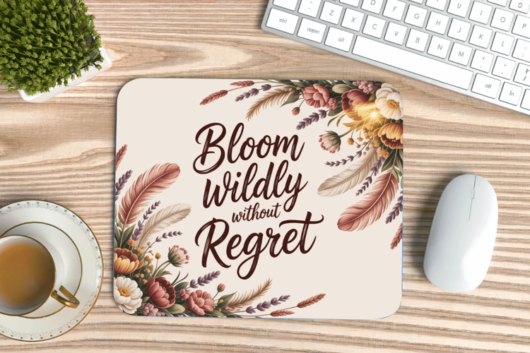 Inspirational Quotes Mouse Pad, Motivational PNG Sublimation