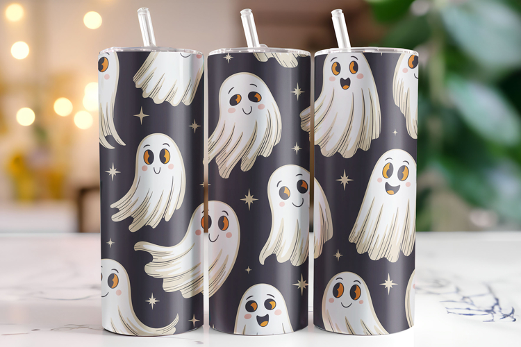 Halloween Boo Tumbler Wrap | Sublimation | Tumblers