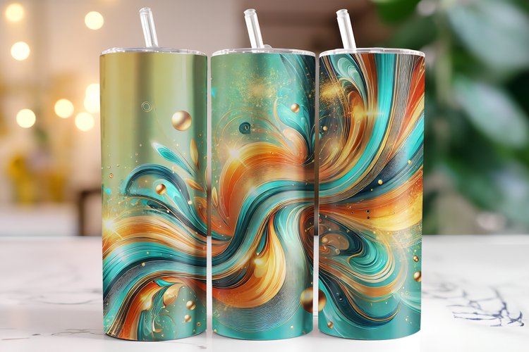 Abstract Tumbler Wrap | Sublimation | Tumblers example image 1