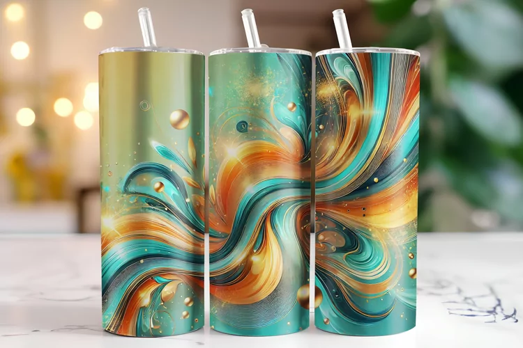 Abstract Tumbler Wrap | Sublimation | Tumblers