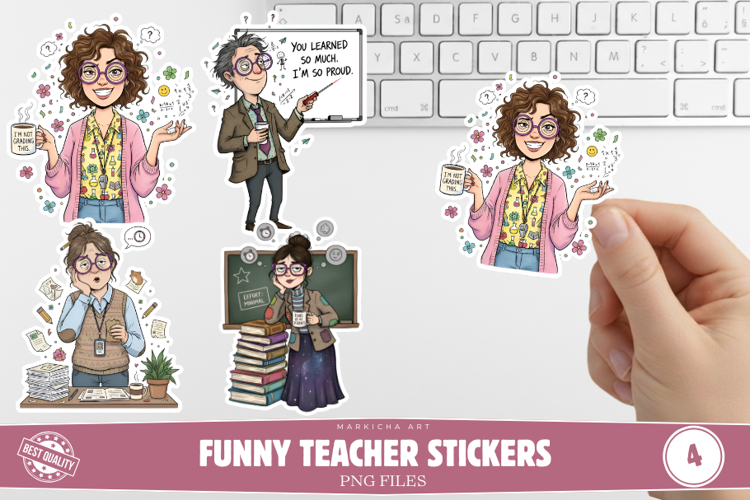 Funny Teacher Stickers