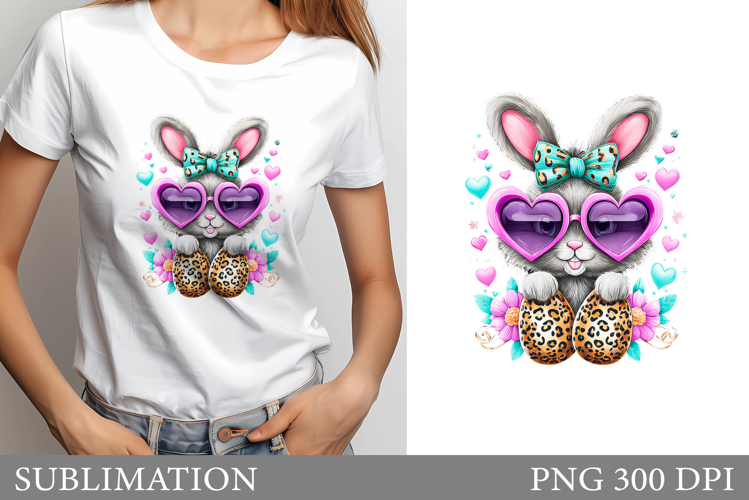 Easter Bunny Sublimation. Easter Bunny T-Shirt Design