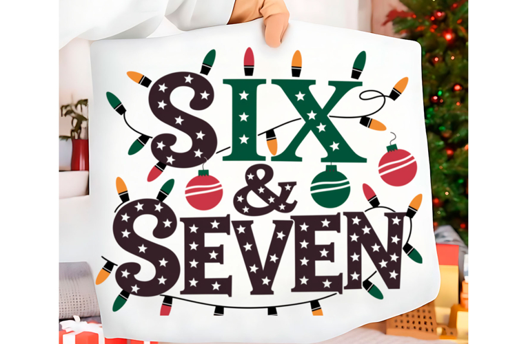 Funny Christmas Six Seven 67 Png t-shirt trendy design Png