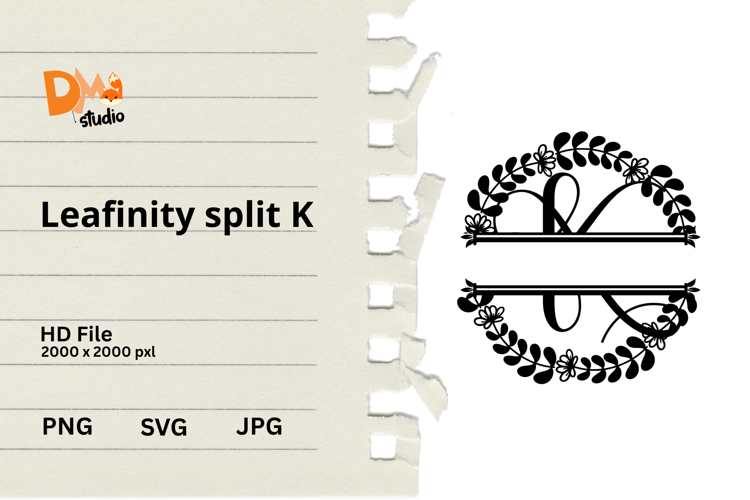 Floral Monogram Letter Svg Image 10