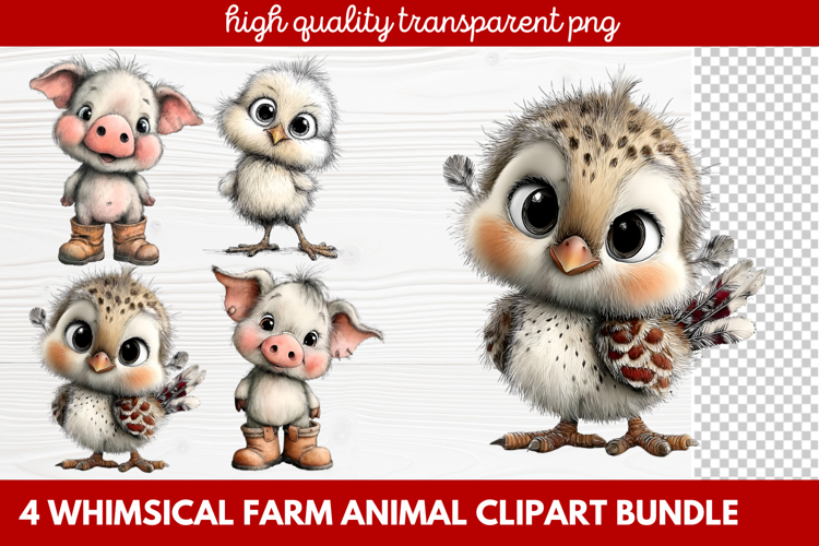 Farmhouse Animals Clipart Image 6