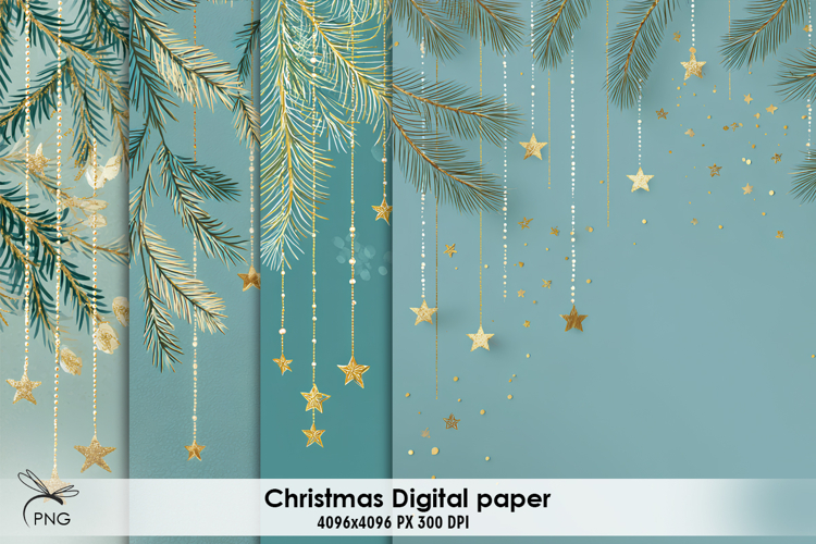Christmas digital paper, background clipart