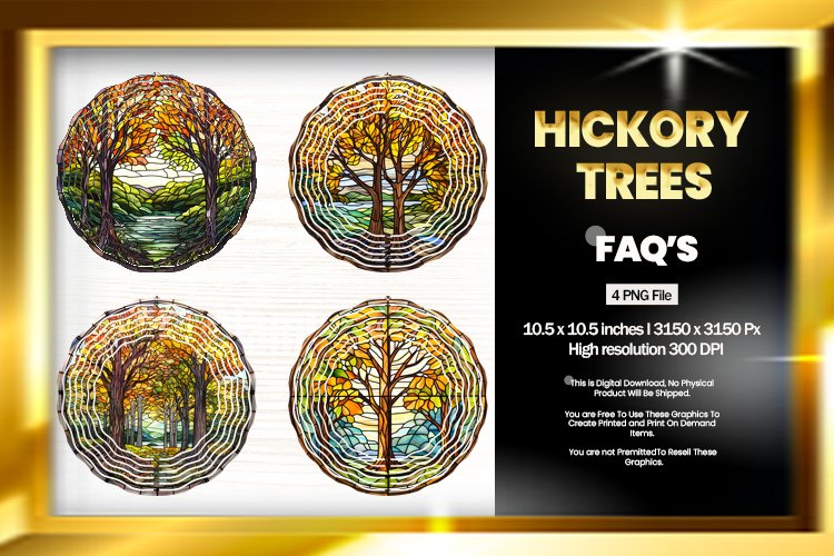 Hickory Trees Wind Spinner Sublimation - 04 Variations