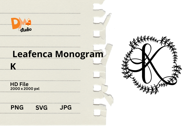 Floral Monogram Letter Svg Image 18