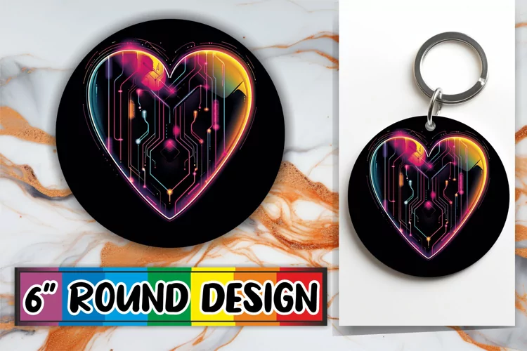 Heartfelt Round Sublimation Art
