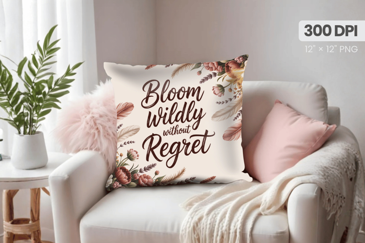 Inspirational Quotes Pillow PNG Motivational PNG Sublimation