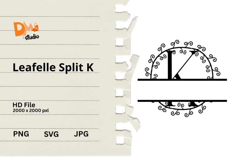 Floral Monogram Letter Svg Image 3