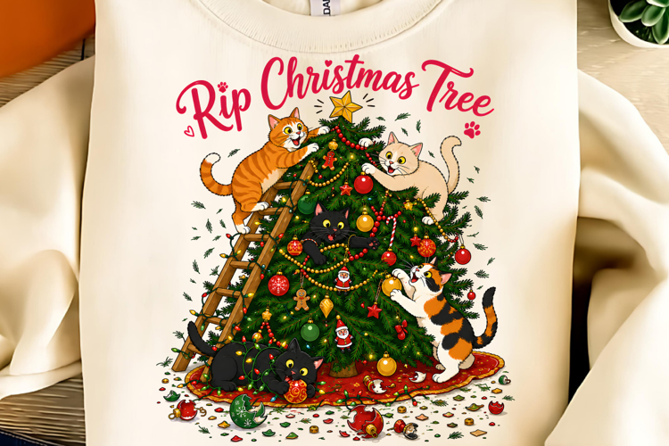 Funny Christmas PNG, Christmas Tree PNG, Merry Christmas