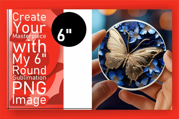 3D Butterfly Elegance: Glossy Keychain Sublimation