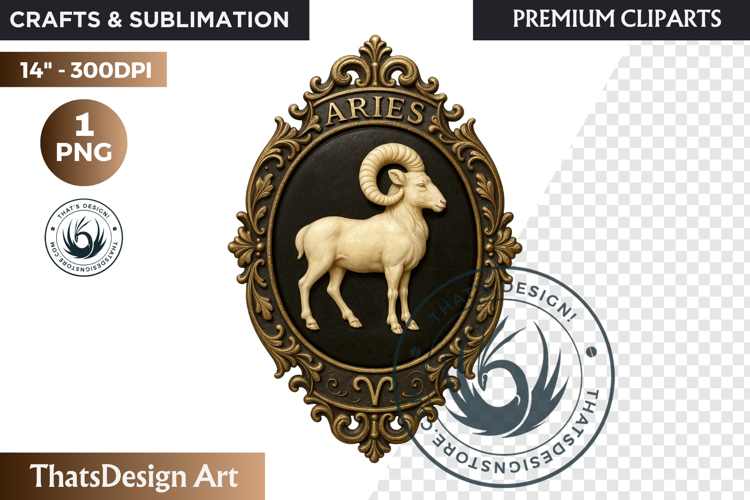 Vintage Zodiac Cameo Clipart Antique Horoscope Graphics PNG