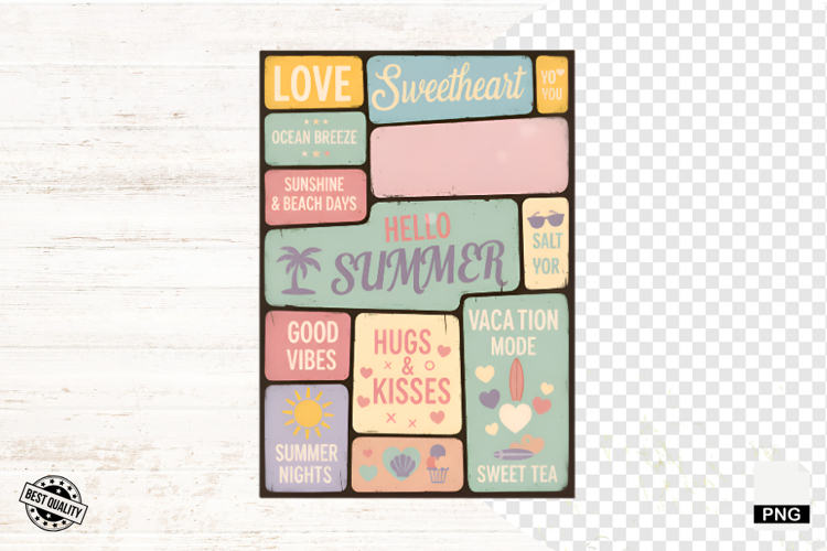 Summer Signs Png Sublimation - Summer Beach Png