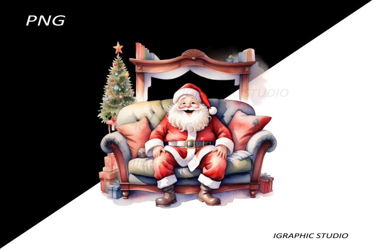 Funny Santa Claus Clipart, Christmas Clipart