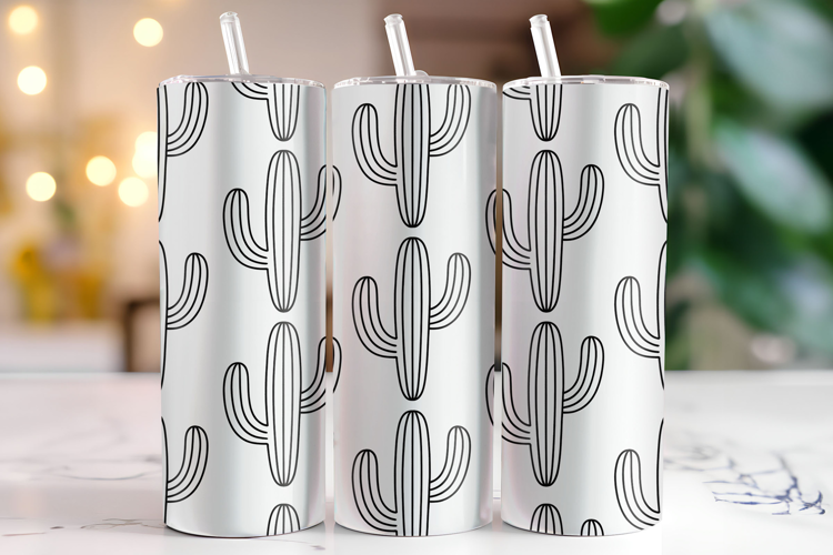 Cactus Tumbler Wrap | Sublimation | Tumblers