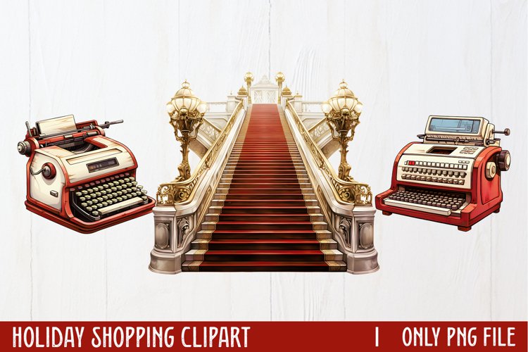 Christmas Shopping Clipart Image 9