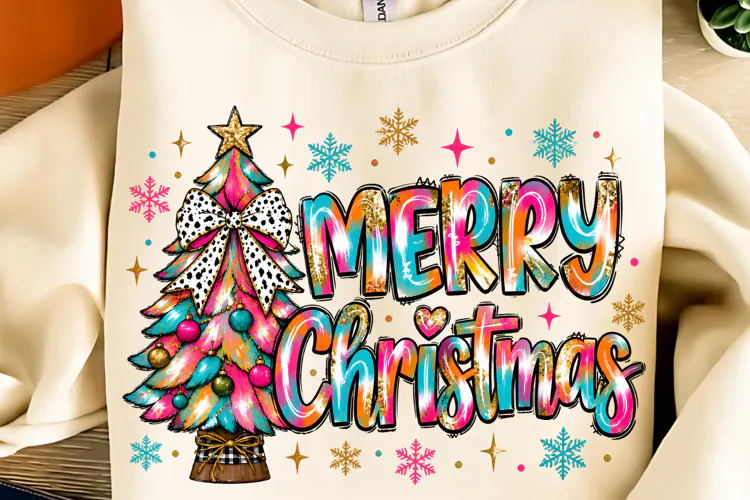 Preppy Merry Coquette Christmas PNG, Merry Christmas PNG