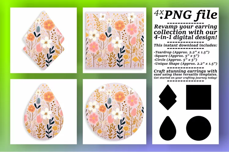 Boho Flower Power: Sublimation Patterns
