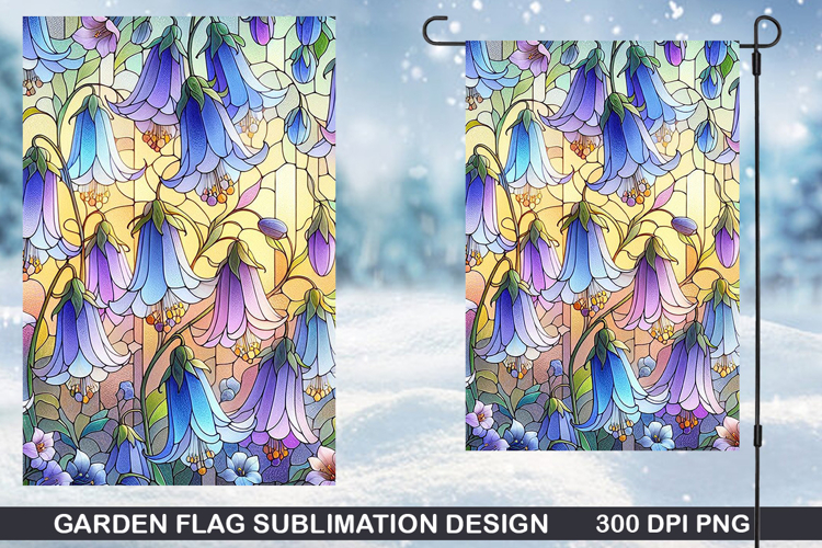 Flowers Garden Flag Sublimation| Spring Garden Flag PNG