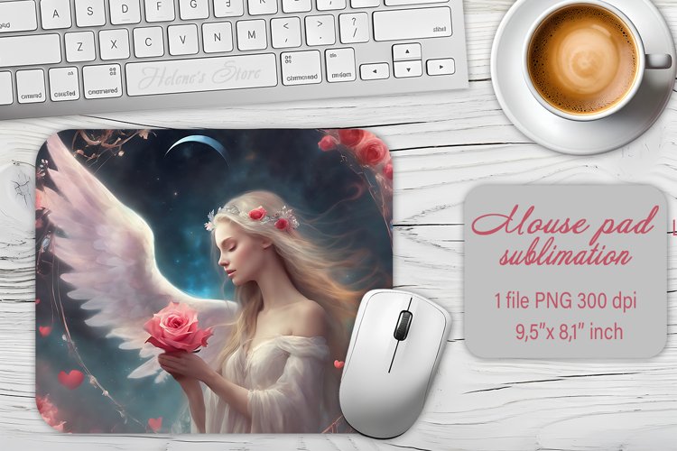 Beauty Fairy mouse pad sublimation design | Fantasy mousepad