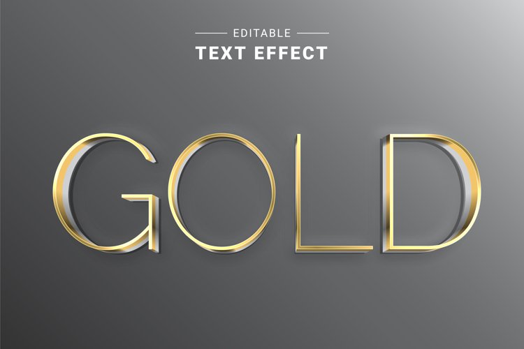 Editable Text Effect for Illustrator. Vector Graphic styles