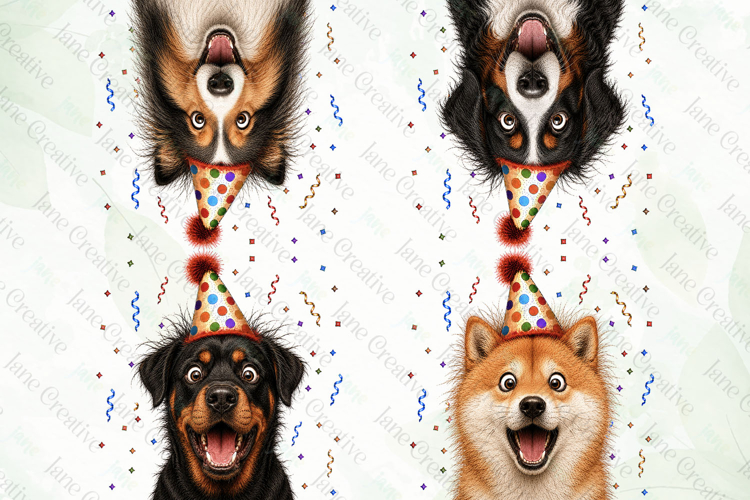 Surprise Birthday Dog PNG Clipart