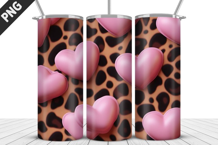 Lovely Hearts Tumbler Design | Valentines Day Tumbler Wrap