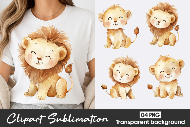 Cute Lion Clipart Image 2