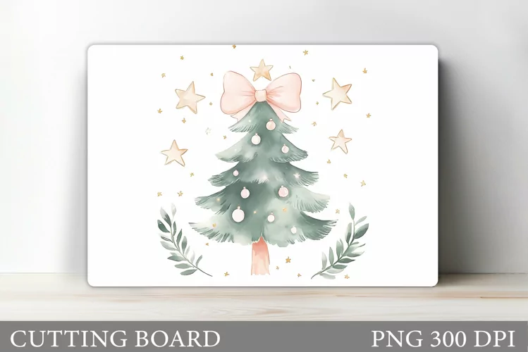 Christmas Tree Cutting Board. Christmas Tree Sublimation