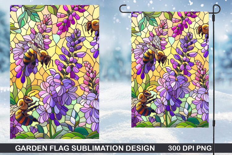 Flowers Garden Flag Sublimation| Summer Garden Flag PNG