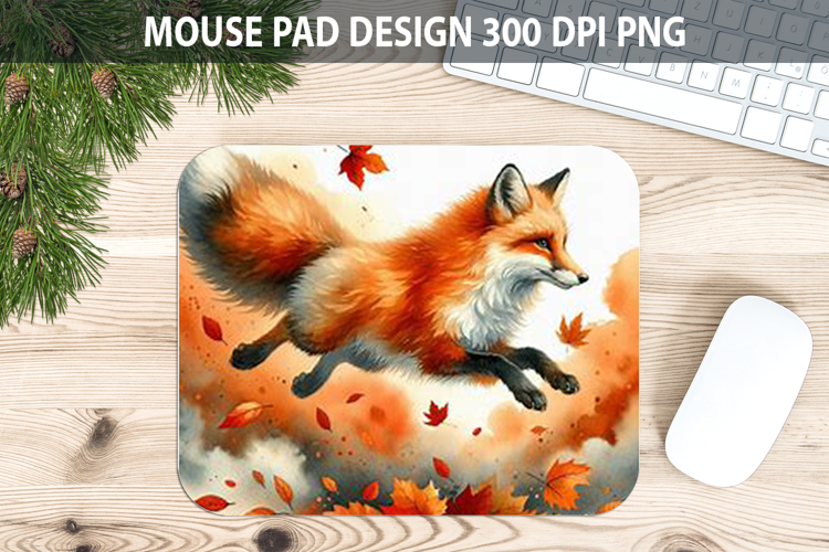Cute Watercolor Fox Clipart Image 2