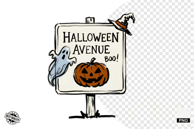 Halloween Signage PNG Clipart
