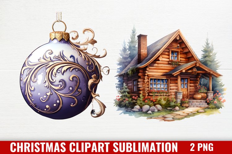 Christmas Watercolor Clipart Image 5