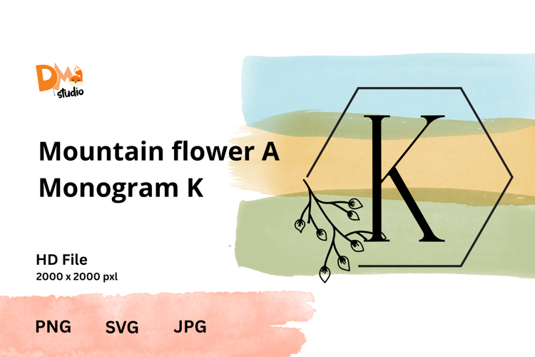 Mountain Flower Monogram