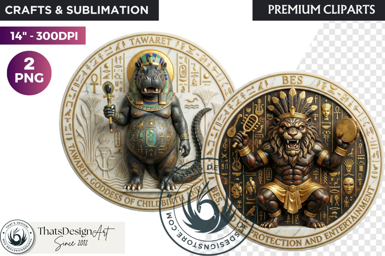 Ancient Egyptian Gods Pantheon Mythology Graphics cliparts