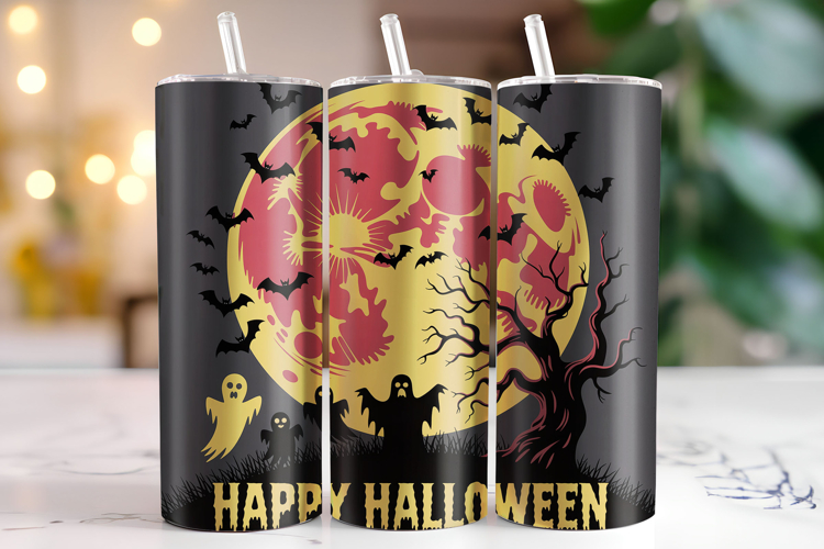 Happy Halloween Tumbler Wrap | Sublimation | Tumblers